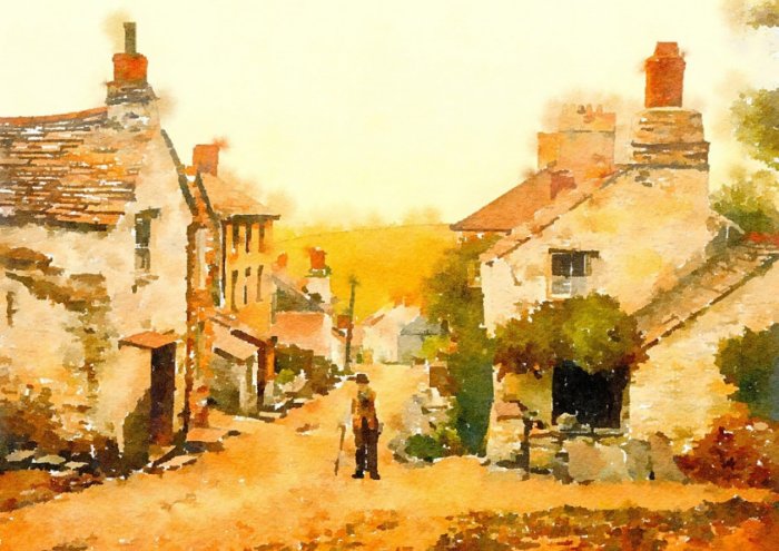 Village Watercolour